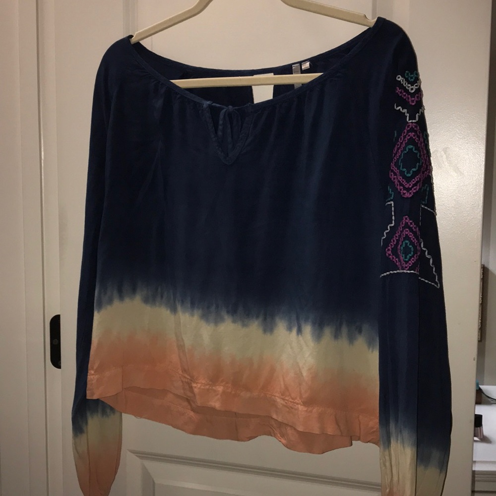 An ombré long sleeved top from urban outfitters